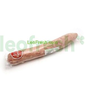 PLAIN STRAIGHT GARLIC SAUSAGE IN NATURAL GUT VAC