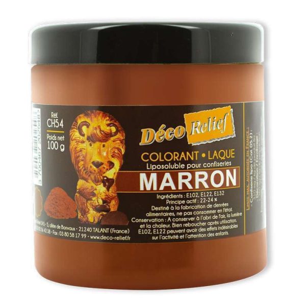 FAT SOLUBLE FOOD COLOR - BROWN - 100 GR