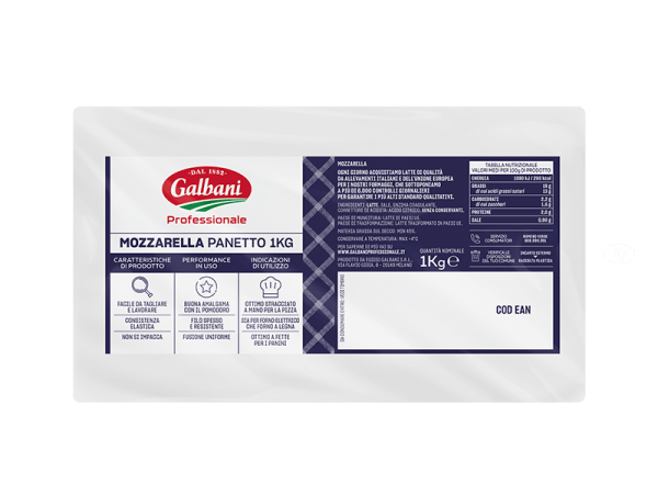 MOZZARELLA KILO 45%