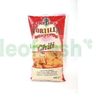 TORTILLA CHIPS WITH CHILLI 450G