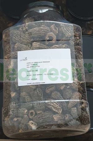 MOREL DRIED- IN CLEAR PLASTIC POT 400G
