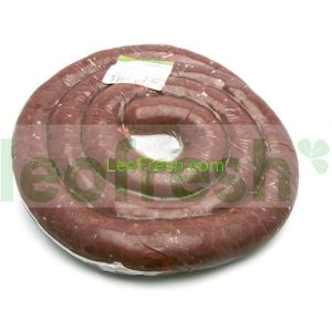 CURLED BLACK PUDDING WITH ONIONS AND APPLES FREN