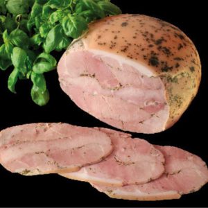 ARTISANAL CHOICE COOKED HAM WITH RIND AND BASIL