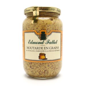 WHOLEGRAIN MUSTARD WITH WHITE WINE JAR 380G