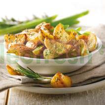 COOKED POTATO WEDGE IN OIL WITH ROSEMARY VACUUM