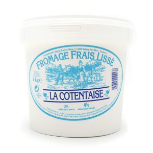 SMOOTH COTTAGE CHEESE 20% LA COTENTAISE POT 1KG