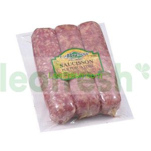 UNCOOKED LYONNAIS SAUSAGE VACUUM PACKED 3X±300G