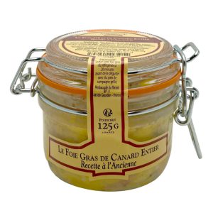 PRESERVED WHOLE FRENCH DUCK FOIE GRAS JAR 125G