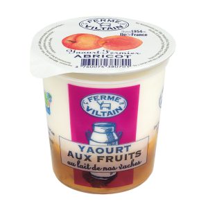 WHOLE FRENCH MILK FARM YOGHURT APRICOT 180G