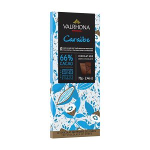 VALRHONA CARAIBE 66% CHOCOLATE BAR 70G