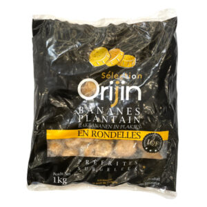 PRE-FRIED PLANTAIN BANANA SLICES IQF 1KG