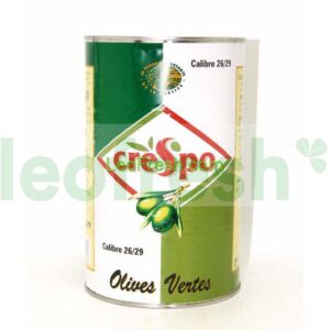 PITTED GREEN OLIVES CALIBRE 30/33 TIN 5/1