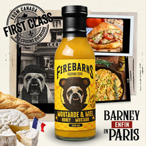 MUSTARD AND HONEY BARBECUE SAUCE BOTTLE35CL