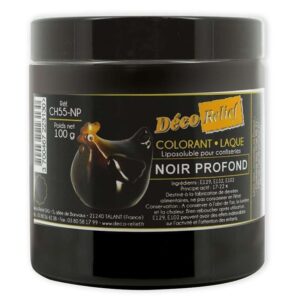 FAT SOLUBLE FOOD COLOR - DEEP BLACK - 100 GR