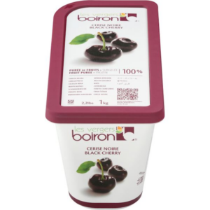 BLACK CHERRY PURÉE 100% FRUIT TUB 1KG
