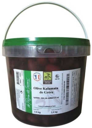PITTED KALAMATA OLIVES - PROVENCE OLIVES - 3.6 K