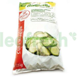 SLICED COURGETTES MINUTE 2.5KG