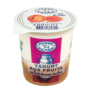 WHOLE FRENCH MILK FARM YOGHURT APRICOT 180G