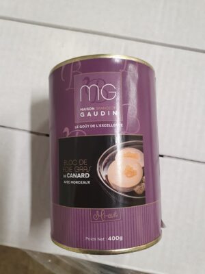 DUCK FOIE GRAS HALF COOKED 400 GR TIN
