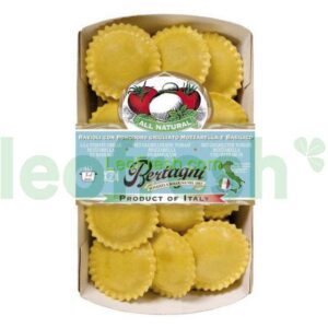 ROUND RAVIOLI WITH MOZZARELLA. BASIL AND GRILLED